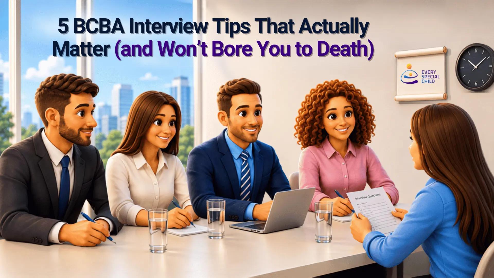 5 BCBA Interview Tips That Actually Matter (and Won’t Bore You to Death)