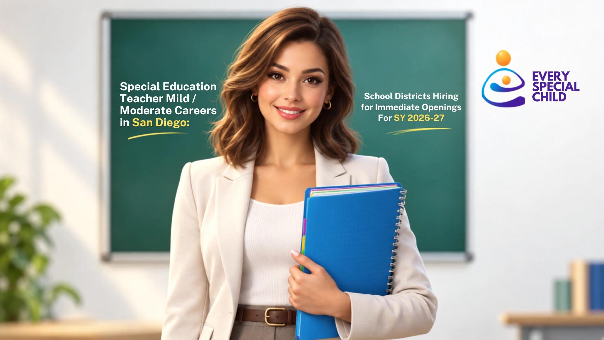 Special Education Teacher Mild / Moderate Careers in San Diego: School Districts Hiring for Immediate Openings For SY 2026-27