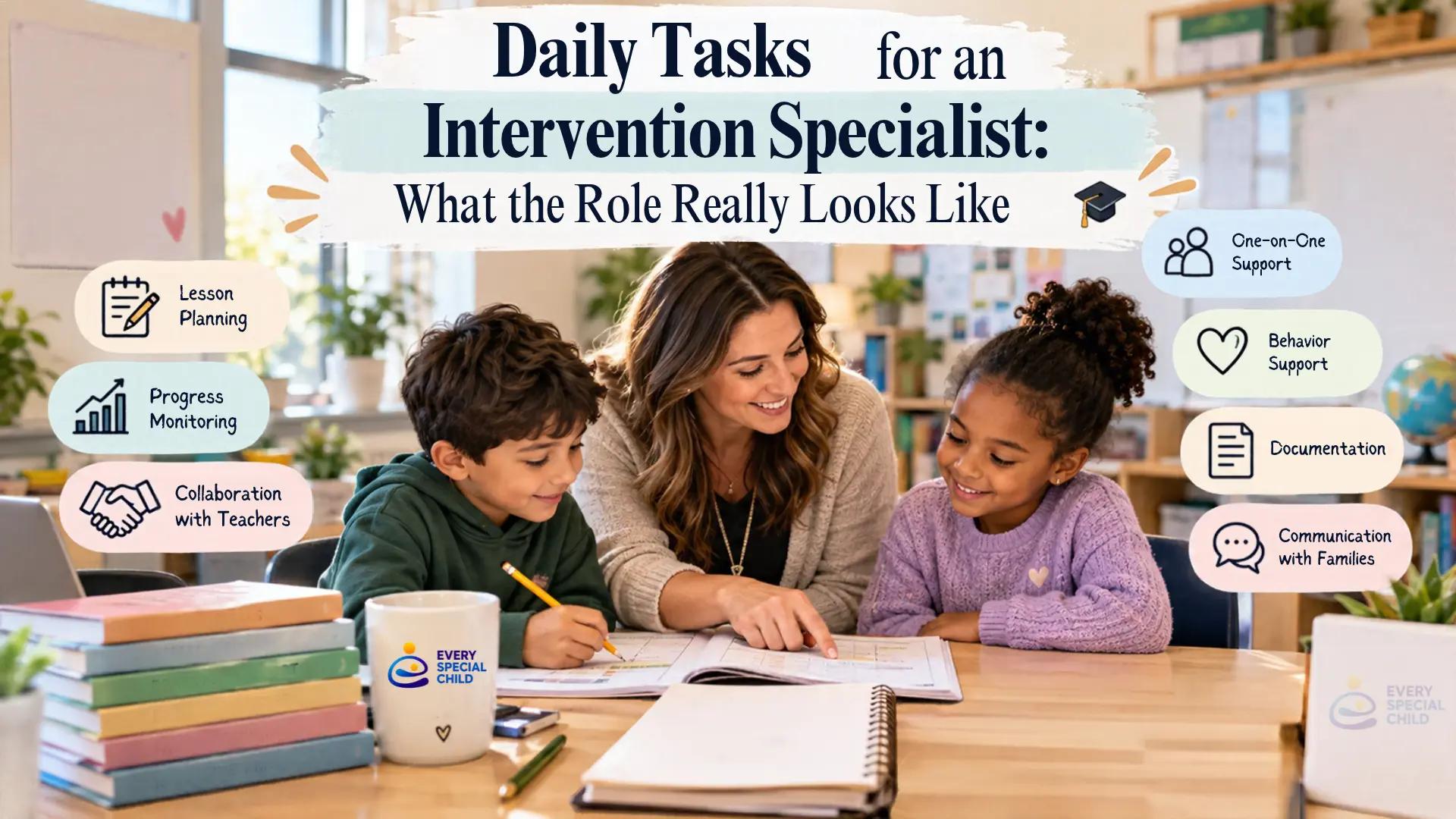 Daily Tasks for Intervention Specialist: Responsibilities, IEP Duties